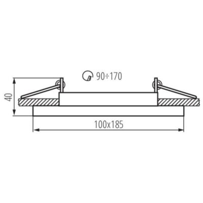 Kanlux 26723 PIERŚCIEŃ-KOMP. ARET Gx5.3/GU10 12V IP20