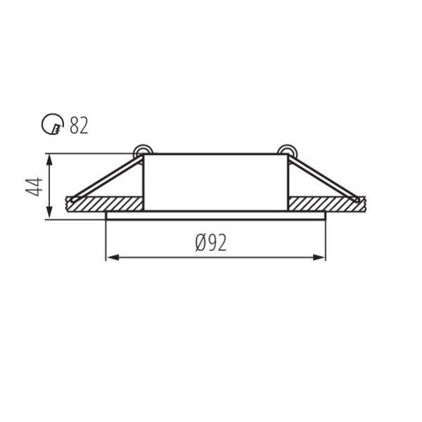 Kanlux 26736 PIERŚCIEŃ-KOMP. IVRI Gx5.3/GU10 12V IP20