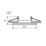 Kanlux 26741 Пръстен на точково осветително тяло COLIE Gx5.3/GU10 12V IP20