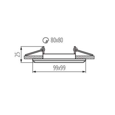 Kanlux 26757 PIERŚCIEŃ-KOMP. ALREN R Gx5.3/GU10 12V IP20