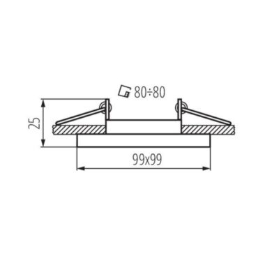 Kanlux 26758 PIERŚCIEŃ-KOMP. ALREN R Gx5.3/GU10 12V IP20