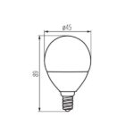 Kanlux 26762 ЛЕД Лампа BILO HI LED E14 220V 8W 3000K
