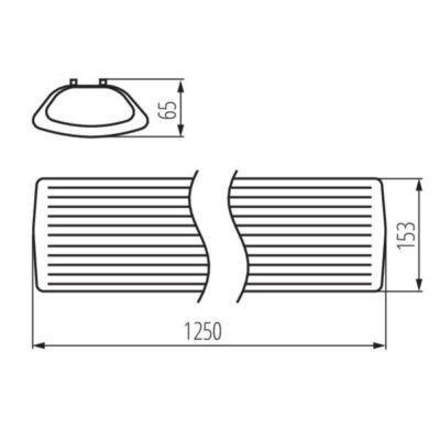 Kanlux 26964 Линейно осветително тяло за тръба LED T8 MEBA 4LED G13 220V IP20