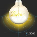 V-TAC VT-2700 LED Крушка 5W E27 Filament G125 Amber 2200K