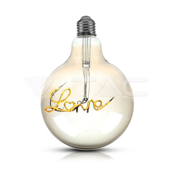 V-TAC VT-2700 LED Крушка 5W E27 Filament G125 Amber 2200K