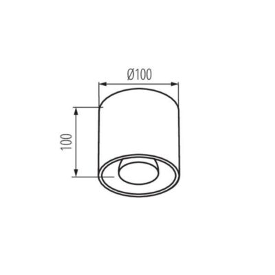 Kanlux 27035 Точково таванно осветително тяло ALGO GU10 220V IP20