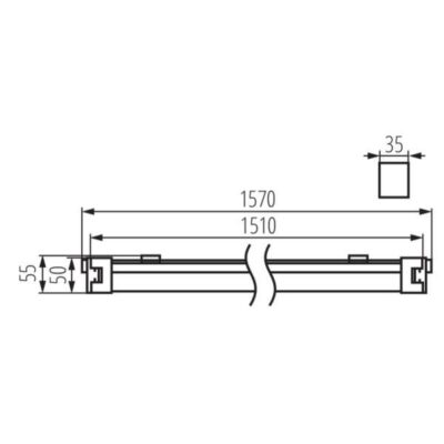 Kanlux 27118 Линейно ЛЕД осветително тяло TP SLIM TW LED 220V 50W 4000K