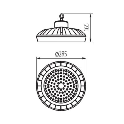 Kanlux 27155 ЛЕД осветително тяло high bay HB PRO LED HI 220V 100W 4000K