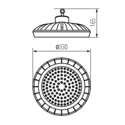 Kanlux 27156 ЛЕД осветително тяло high bay HB PRO LED HI 220V 150W 4000K