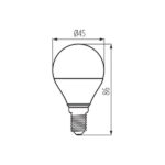 Kanlux 27306 Източник на светлина IQ G45 2700K 7.5W E14 220V