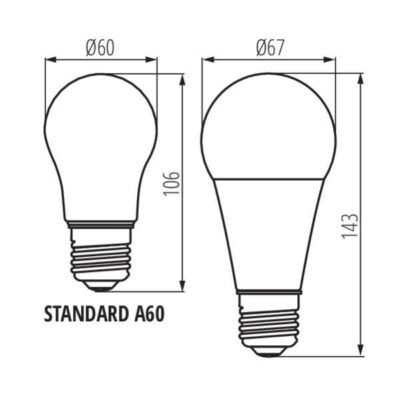 Kanlux 27314 Източник на светлина IQ A67 6500K 17.5W E27 220V