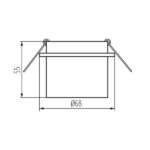 Kanlux 27322 PIERŚCIEŃ-KOMP. SPAG Gx5.3/GU10 12V IP20