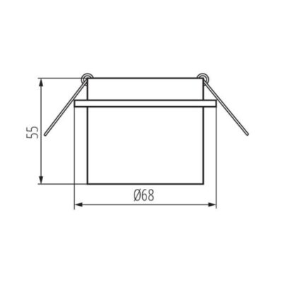 Kanlux 27322 PIERŚCIEŃ-KOMP. SPAG Gx5.3/GU10 12V IP20