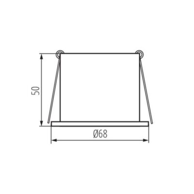 Kanlux 27326 PIERŚCIEŃ-KOMP. SPAG Gx5.3/GU10 12V IP20