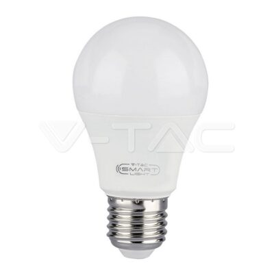 V-TAC VT-2751 LED Крушка 10W E27 A60 SMART WIFI RGB + Топла и Студена Светлина