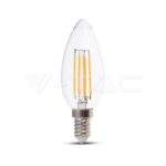 V-TAC VT-272 LED Крушка SAMSUNG Чип 4W E14 Кендъл 2700K