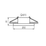 Kanlux 27810 PIERŚCIEŃ-KOMP. ELNIS L Gx5.3/GU10 12V IP20