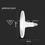 V-TAC VT-2784 LED Крушка SAMSUNG Чип 18W Акрилна UFO Пластик 3000К