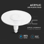 V-TAC VT-2784 LED Крушка SAMSUNG Чип 18W Акрилна UFO Пластик 3000К