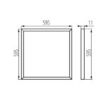 Kanlux 28010 LED панел за скрит монтаж BRAVO S / SU 40W 4000K IP20