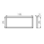 Kanlux 28022 LED панел за скрит монтаж BRAVO S / SU 40W 4000K IP20