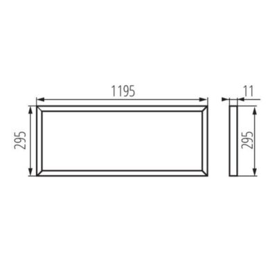 Kanlux 28022 LED панел за скрит монтаж BRAVO S / SU 40W 4000K IP20