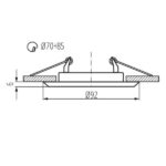 Kanlux 2830 OPRAWA HALOGEN. HORN Gx5.3 12V IP20