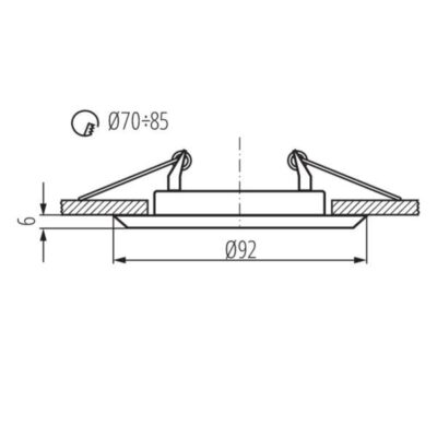 Kanlux 2830 OPRAWA HALOGEN. HORN Gx5.3 12V IP20