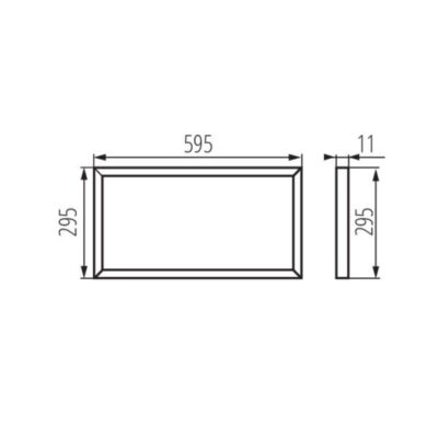 Kanlux 28551 PANEL LED 28W 4000K IP20