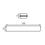 Kanlux 28686 ЛЕД Индустриално осветително тяло FUTURIO 66W 1500mm 220V 4000K