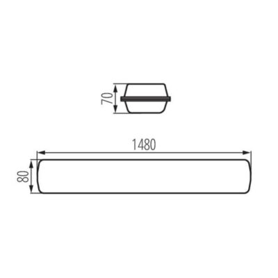 Kanlux 28686 ЛЕД Индустриално осветително тяло FUTURIO 66W 1500mm 220V 4000K