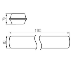 Kanlux 28687 ЛЕД Индустриално осветително тяло FUTURIO LED 26W 1180mm 220V 4000K