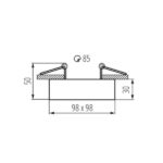 Kanlux 28780 PIERŚCIEŃ-KOMP. MINI GORD Gx5.3/GU10 12V IP20