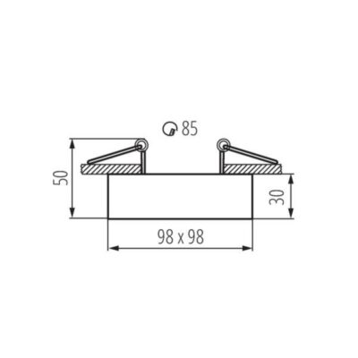 Kanlux 28780 PIERŚCIEŃ-KOMP. MINI GORD Gx5.3/GU10 12V IP20