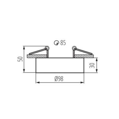 Kanlux 28782 PIERŚCIEŃ-KOMP. MINI BORD Gx5.3/GU10 12V IP20