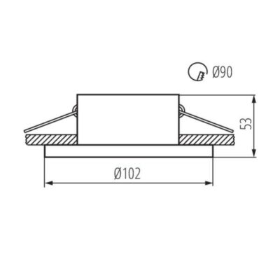 Kanlux 29031 PIERŚCIEŃ-KOMP. IMINES Gx5.3/GU10 12V IP20