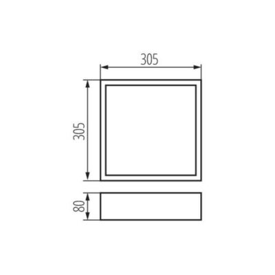 Kanlux 29050 Плафониера MERSA E27 220V IP20