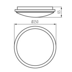 Kanlux 29160 ЛЕД Плафон ORTE LED 220V 18W 4000K IP54