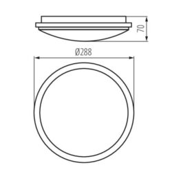 Kanlux 29161 ЛЕД Плафон ORTE LED 220V 24W 4000K IP54