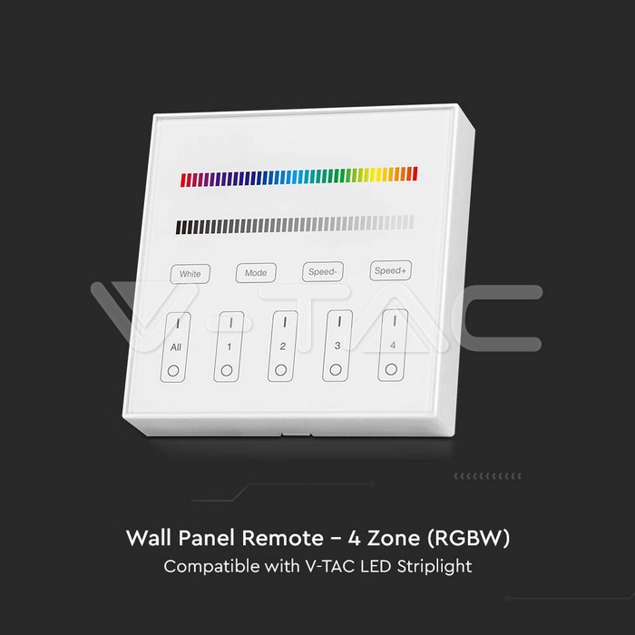 V-TAC VT-2917 Дистанционно Тъч 4 Канално RGB W Стена