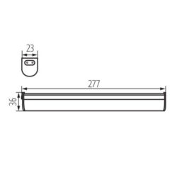 Kanlux 29210 ЛЕД осветително тяло за монтаж под шкафове MERA LED 220V 5W 4000K IP20