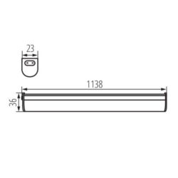 Kanlux 29213 ЛЕД осветително тяло за монтаж под шкафове MERA LED 220V 20W 4000K IP20