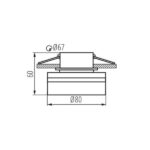 Kanlux 29237 Пръстен на точково осветително тяло GOV Gx5.3/GU10 12V IP20