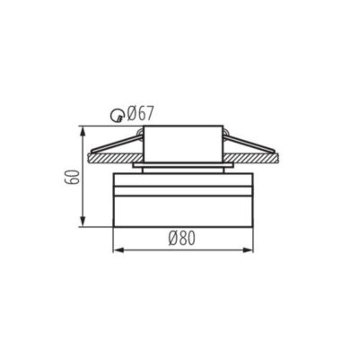 Kanlux 29237 Пръстен на точково осветително тяло GOV Gx5.3/GU10 12V IP20