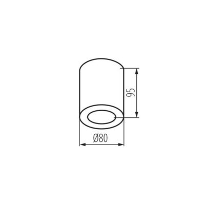 Kanlux 29242 Точково таванно осветително тяло SANI IP44 GU10 220V