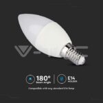 V-TAC VT-2929 LED Крушка Кендъл 4.8W E14 Дистанционно RGB+4000K Димираща