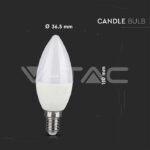 V-TAC VT-2929 LED Крушка Кендъл 4.8W E14 Дистанционно RGB+4000K Димираща