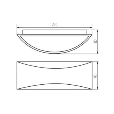 Kanlux 29260 Фасадно осветително тяло BISO LED 220V 8W 4000K IP54