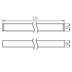 Kanlux 29377 Линейно ЛЕД осветително тяло ALIN LED 17W 573mm NT 220V 4000K IP20