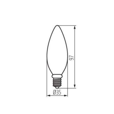 Kanlux 29617 ЛЕД Лампа XLED C35 E14 220V 2.5W 2700K